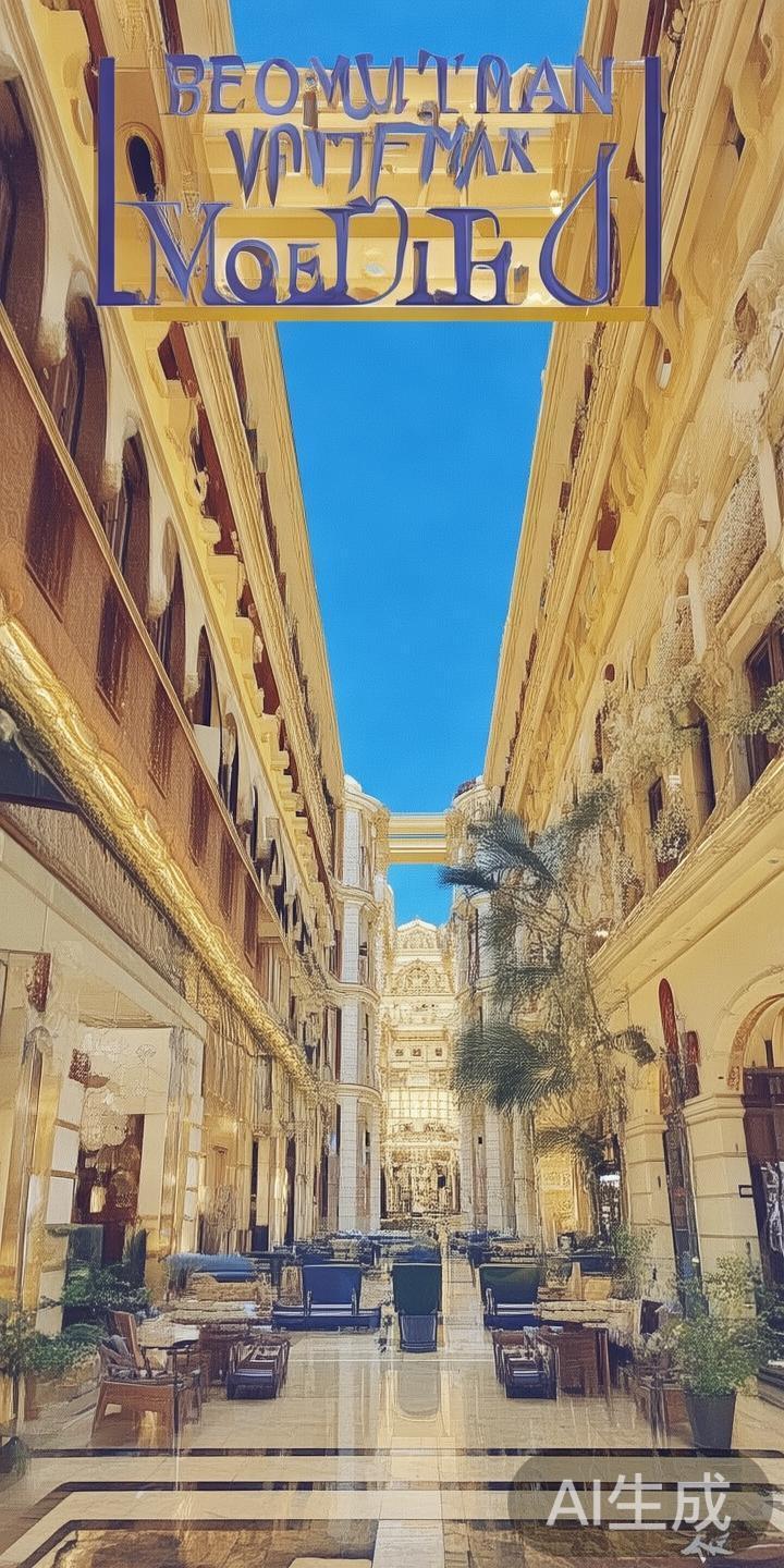 进入威尼斯人酒店，首先映入眼帘的是其宏伟的建筑风格